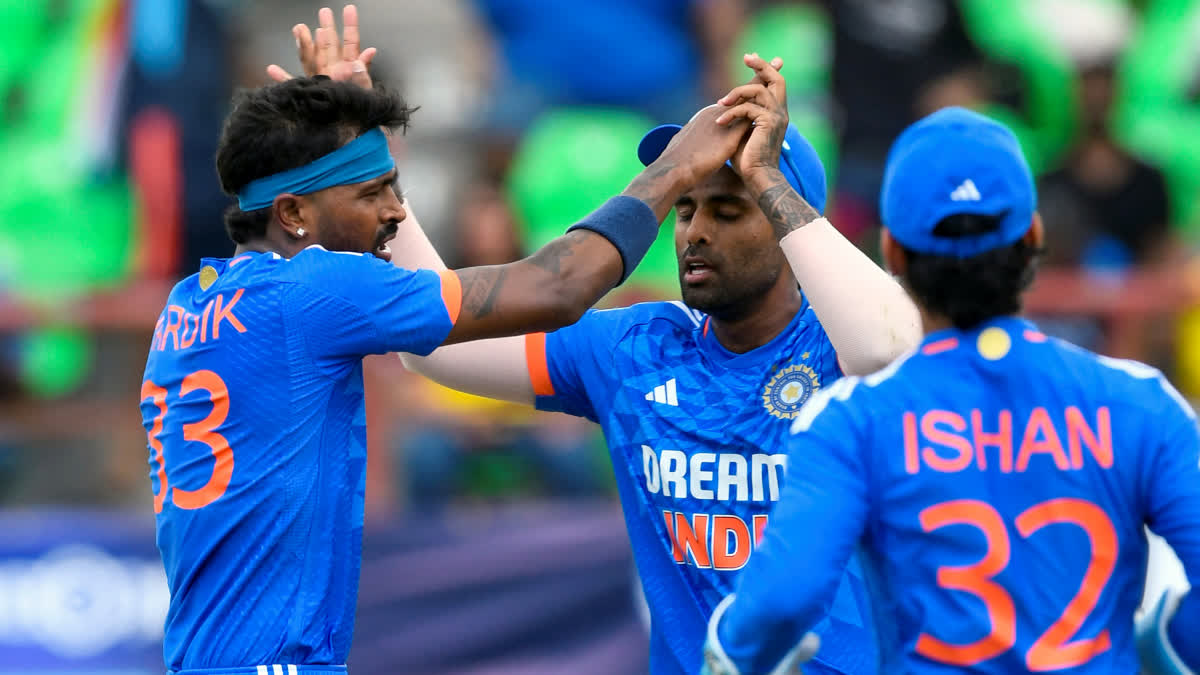 WI vs IND  WI vs IND Fourth T20I  Team India  Team India In Miami  Sanju Samson  Hardik Pandya  ഇന്ത്യ vs വെസ്റ്റ് ഇന്‍ഡീസ്  ഇന്ത്യ വിന്‍ഡീസ് ടി20 പരമ്പര  വെസ്റ്റ് ഇന്‍ഡീസിനെതിരായ ടി20 പരമ്പര  മയാമി  സഞ്ജു സാംസണ്‍  ഹര്‍ദിക് പാണ്ഡ്യ