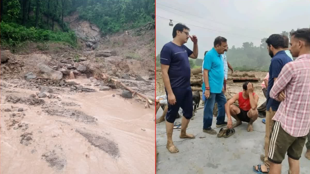 HOUSE COLLAPSE IN SIRMAUR CLOUDBURST