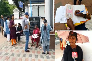 application writers infront of corporation  application writers  thiruvananthapuram corporation  corporation  നഗരസഭ  നഗരസഭ അപേക്ഷ എഴുതുന്നവർ  അപേക്ഷ എഴുതുന്നവർ  അപേക്ഷ എഴുതുന്നവർ തിരുവനന്തപുരം നഗരസഭ  തിരുവനന്തപുരം നഗരസഭ അപേക്ഷ എഴുത്തുകാർ  നഗരസഭയ്ക്ക് മുന്നിലെ അപേക്ഷ എഴുത്തുകാർ  തിരുവനന്തപുരം നഗരസഭ  അപേക്ഷ എഴുത്തുകാർ  thiruvananthapuram corporation application writers