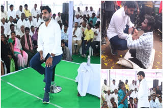 Nara Lokesh meeting with YSRCP victims in Pedakurapadu constituency