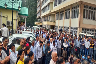 HPSEB Employee Protest In Shimla