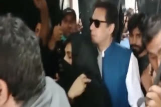 Imran meets wife Bushra