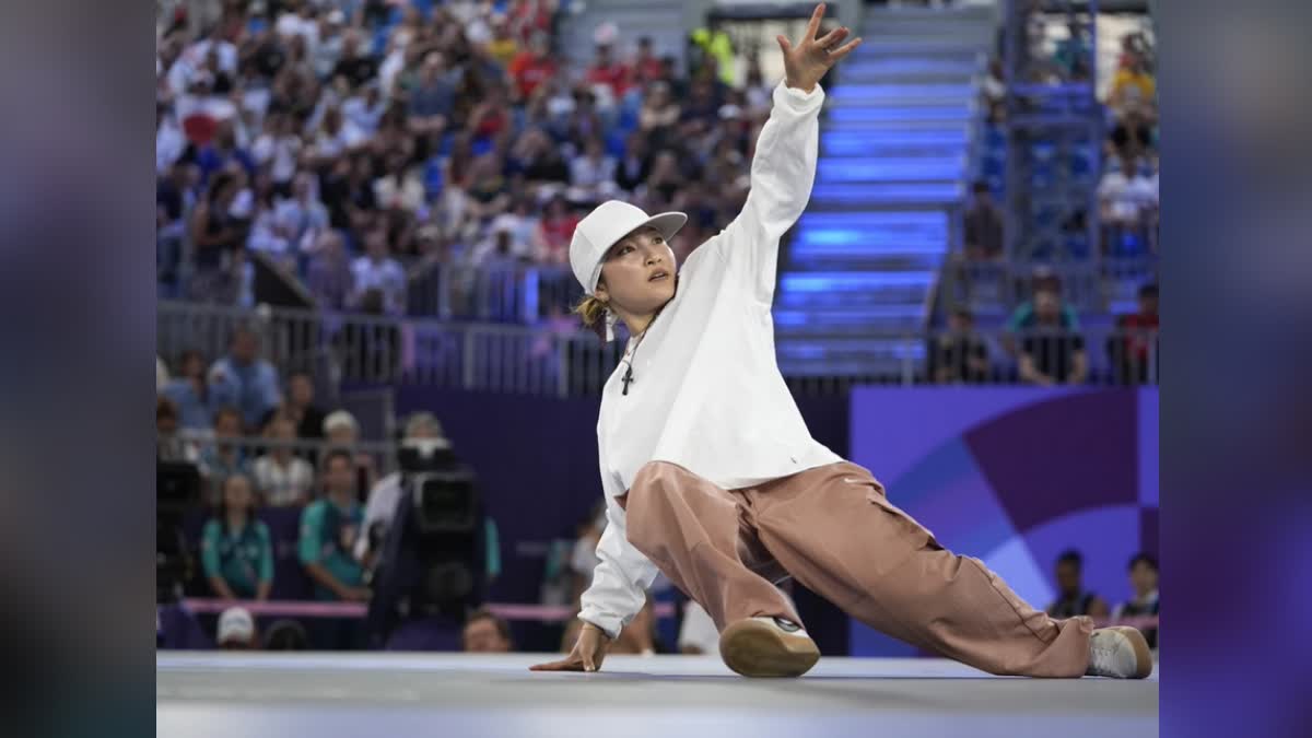 Japan's B-girl Ami won the first Olympic breaking gold medal