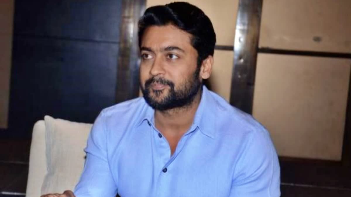 SURIYA SUFFERS HEAD INJURY  SURIYA INJURED  SURIYA 44 SHOOTING STOPS  സൂര്യയ്‌ക്ക് പരിക്ക്