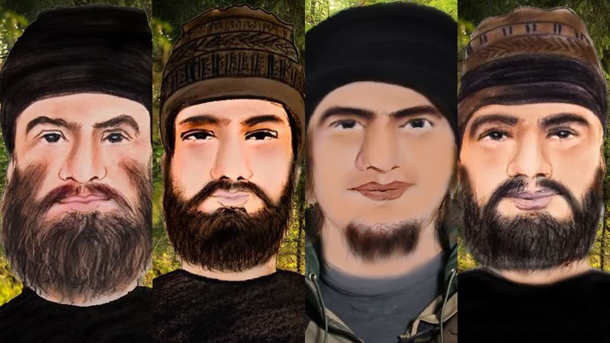 Jammu And Kashmir Police Releases Sketches Of Four Militants Hiding In Upper Reaches Of Kathua