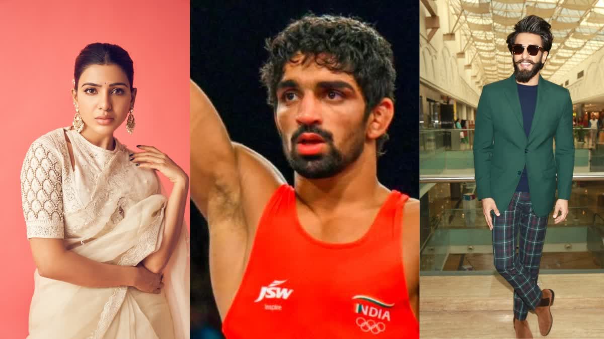 Paris Olympics 2024: Samantha Ruth Prabhu to Ranveer Singh these celebs wish Aman Sehrawat to win Bronze in mens Freestyle wrestling