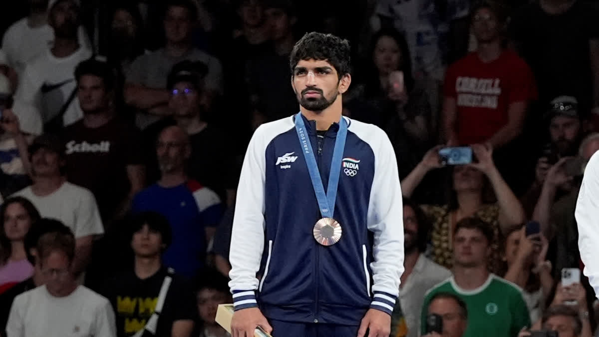 A day after Indian wrestler Aman Sehrawat defeated Puerto Rico's Darian Cruz 13-5 in the 57kg Freestyle wrestling event at the Paris Olympics, Prime Minister Narendra Modi called him to congratulate him on his memorable victory. On the call, the Indian grappler promised Modi that he will win the gold medal for the country.