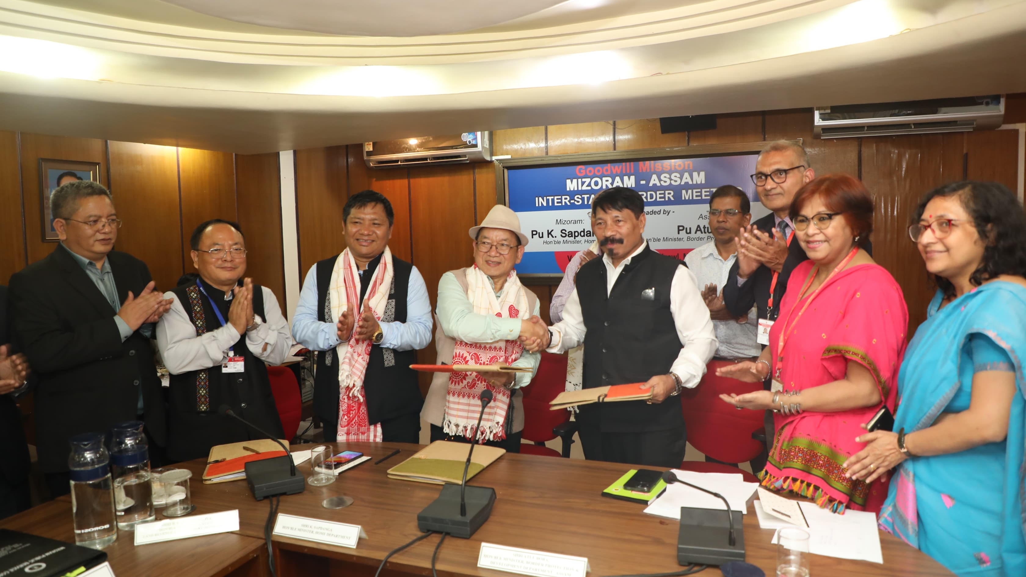 Ministerial level meeting between Assam and Mizoram