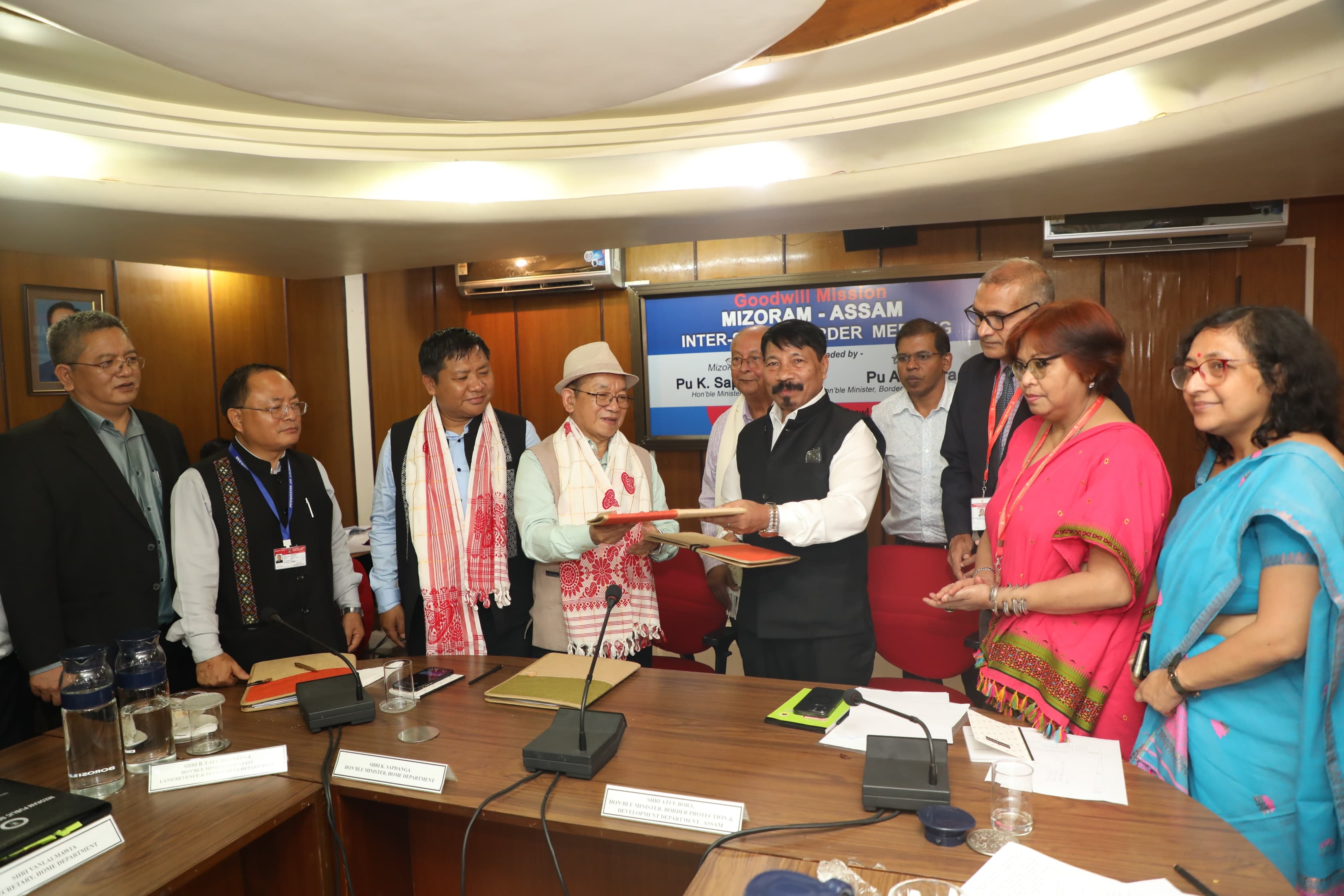 Ministerial level meeting between Assam and Mizoram