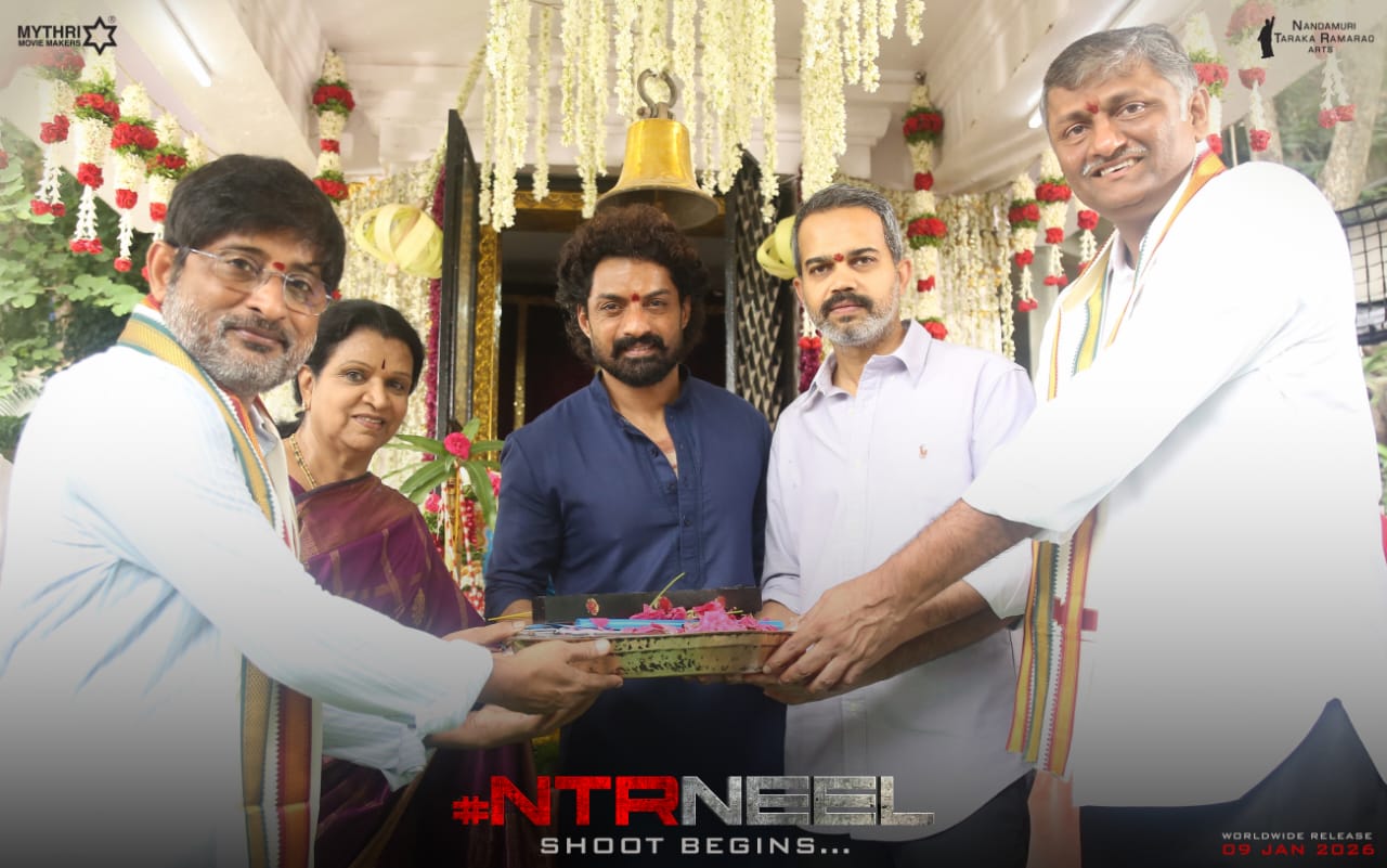 PRASHANT NEEL NEW MOVIE POOJA  NTR NEEL MOVIE  ജൂ എൻടിആര്‍ പ്രശാന്ത് നീൽ ചിത്രം  എന്‍ടിആര്‍ നീല്‍ ചിത്രം