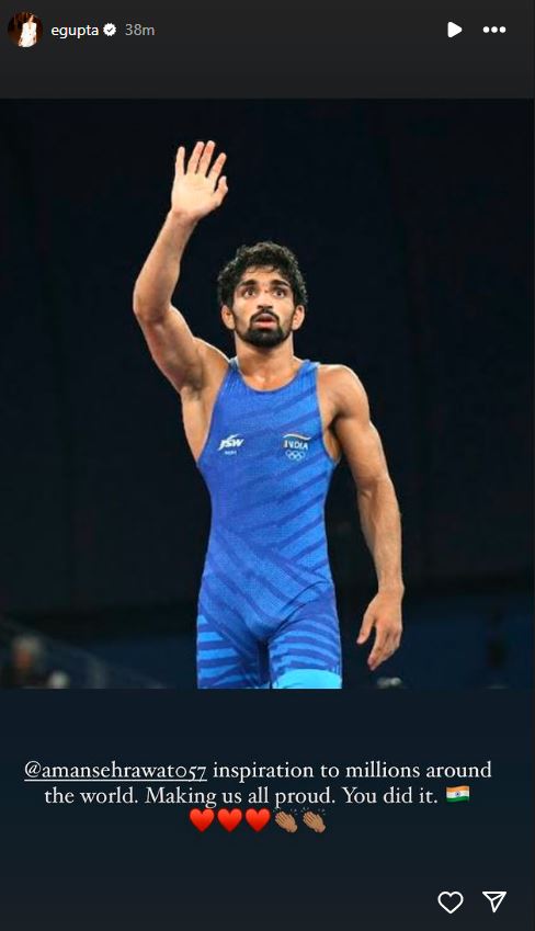 Paris Olympics 2024: Samantha Ruth Prabhu to Ranveer Singh these celebs wish Aman Sehrawat to win Bronze in mens Freestyle wrestling