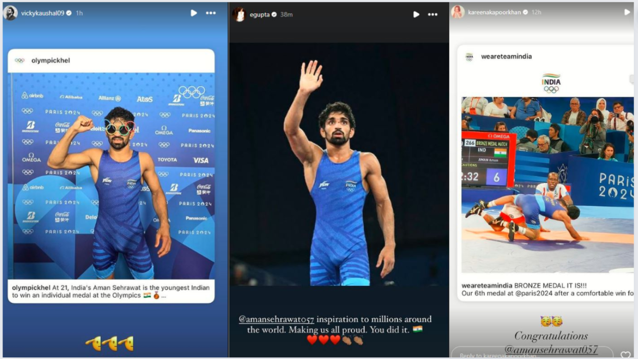 From Samantha Ruth Prabhu to Ranveer Singh, these celebs congratulated star wrestler Aman Sehrawat