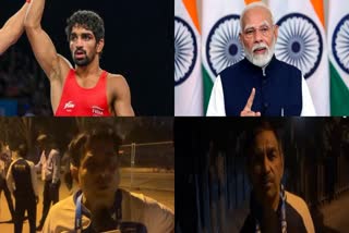 Aman Sehrawat  PM Modi congratulates Aman Sehrawat  Narendra Modi  Olympic bronze medal