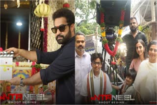 PRASHANT NEEL NEW MOVIE POOJA  NTR NEEL MOVIE  ജൂനിയര്‍ എൻടിആര്‍ പ്രശാന്ത് നീൽ  എന്‍ടിആര്‍ നീല്‍ ചിത്രം