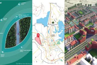 The site plan of the ambitious satellite township in Srinagar