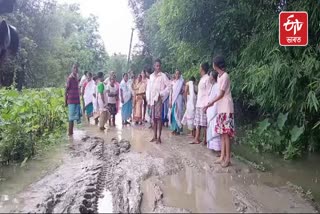 Dilapidated Road In Udalguri