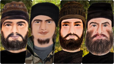 Jammu Kashmir police released sketches of 4 militants