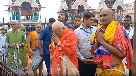 RSS Chief Mohan Bhagwat visit Jagannath temple