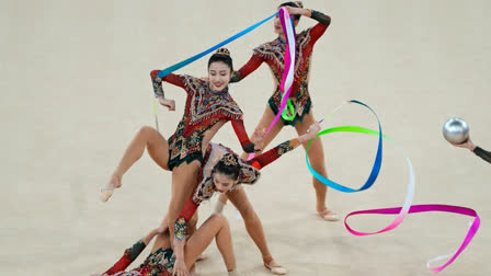 China became the first non-European country to win a gold medal in rhythmic gymnastics at the Olympics. China emerged triumphant in the group event just ahead of the Israel and Italy.