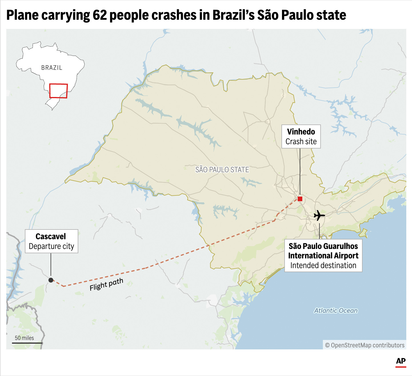 Plane Crash in Brazil News