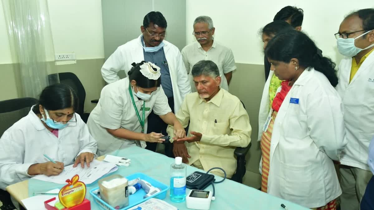 Chandrababu in CIT office