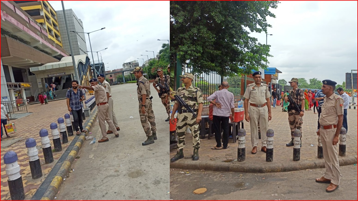 G20 Summit Delhi Faridabad Police Alert Metro Station in Faridabad