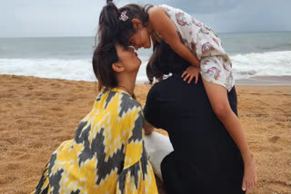 Radhika Pandit recently treated her fans to a heartwarming glimpse into her life. The actor, along with her husband Yash and their adorable daughter Ayra, shared a delightful moment on a private beach, and she couldn't resist sharing this special memory with her followers on social media.