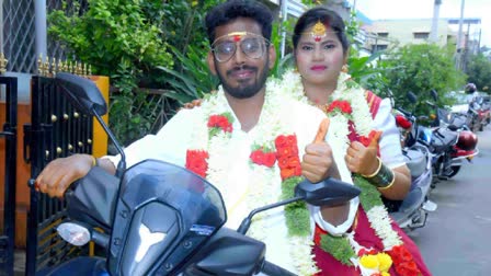 Karnataka: Bride attends exam in wedding attire, groom takes her to college after marriage