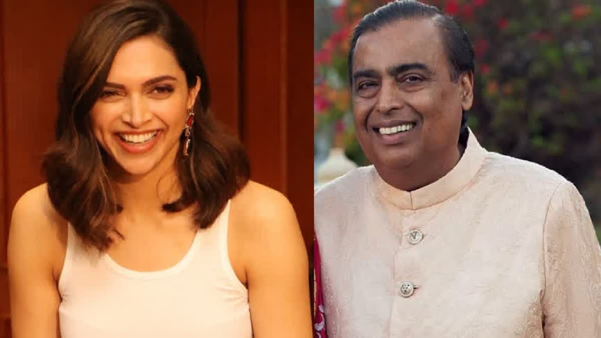 Deepika Padukone and Mukesh Ambani