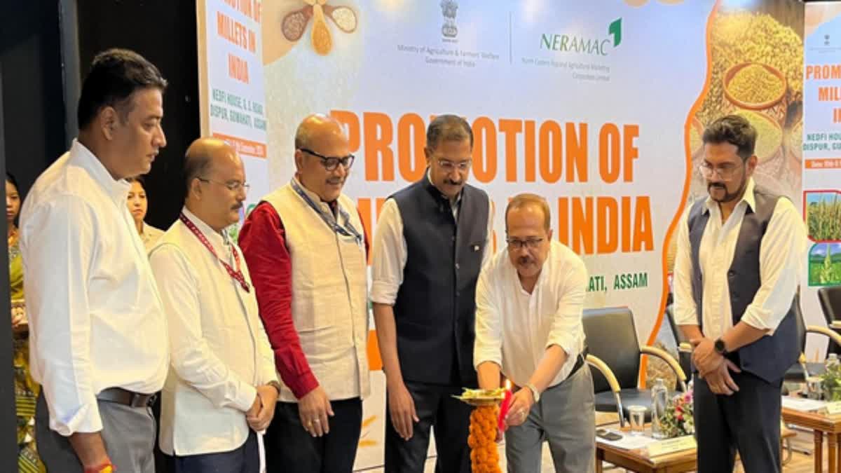 NERAMAC  cultivation consumption of millet  farmers and entrepreneurs of Assam  Ministry of Agriculture