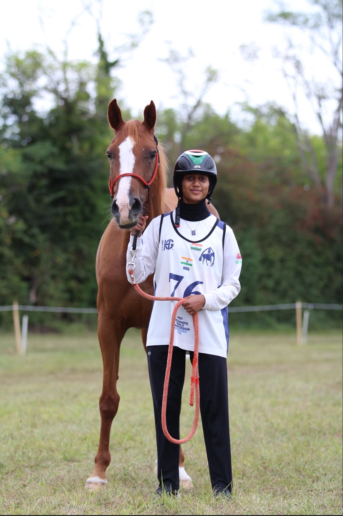 FEI ENDURANCE WORLD CHAMPIONSHIP  NIDA ANJUM CHELAT  MALAPPURAM GIRL EQUESTRIAN  FIRST INDIAN EQUESTRIAN