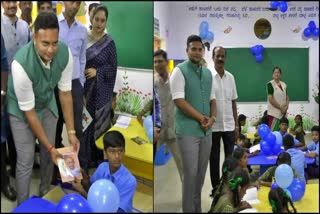 MP YADUVEER WODEYAR TAUGHT MORAL LESSON TO KUMBARU GOVERNMENT SCHOOL CHILDREN