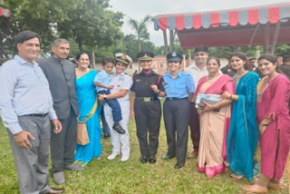 Yashwini Dhaka with family and colleagues