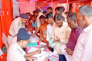 people gathered in jan shikayat samadhan program in Latehar