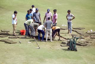 AFG VS NZ TEST Greater noida stadium staff washing utensilin-the-toilet Washbasin know What is the Reality