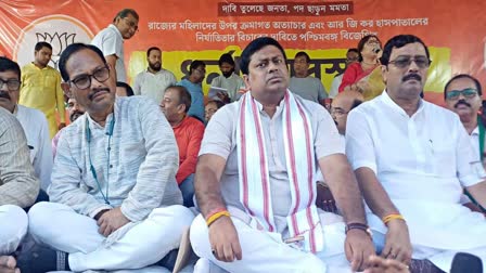 Sukanta Majumdar At Dharna Mancho