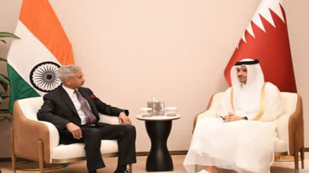 External Affairs Minister S Jaishankar, on his visit to Saudi Arabia, discussed bilateral relations with Qatar's Prime Minister Thani.