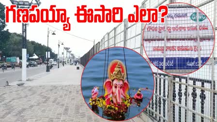 Ganesh immersion in Hussain Sagar