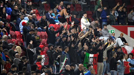 Italy Fans Protest Against Israel during National Anthem in UEFA Nations League