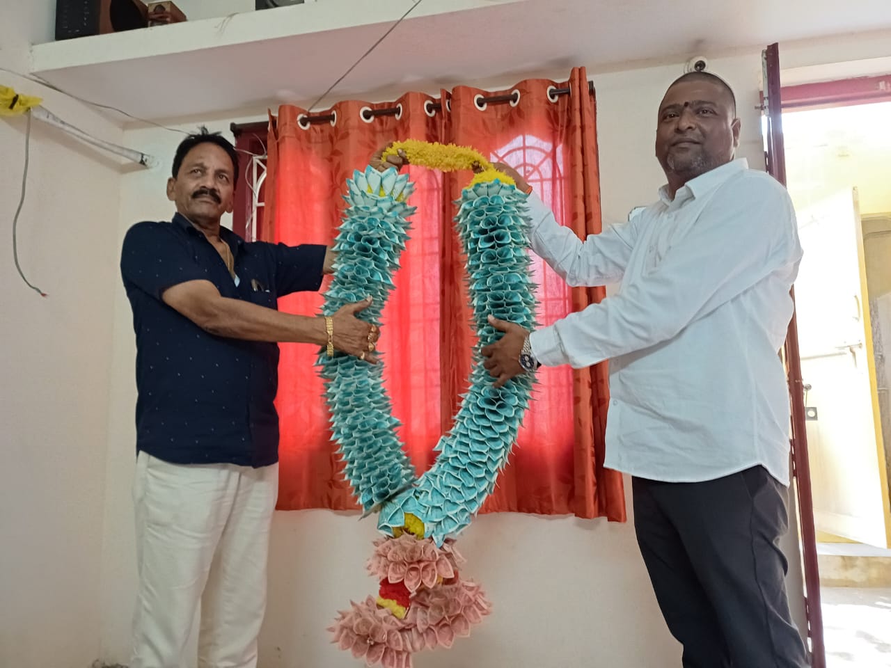 Ganesh Mandapam Decoration with Currency Notes in AP