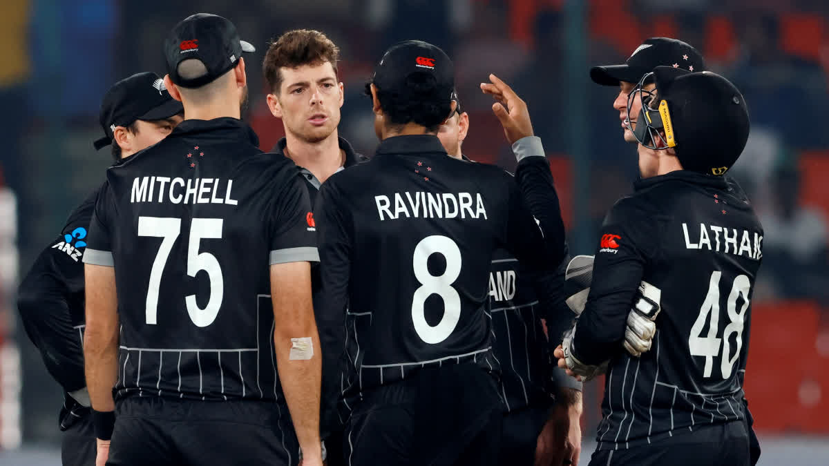 Cricket World Cup 2023  New Zealand vs Netherlands  ODI Cricket World Cup 2023  New Zealand vs Netherlands Match Result  New Zealand Second Victory In CWC 2023  ഏകദിന ലോകകപ്പ്  ക്രിക്കറ്റ് ലോകകപ്പ് 2023  ന്യൂസിലന്‍ഡ് നെതര്‍ലന്‍ഡ്  മിച്ചല്‍ സാന്‍റ്‌നര്‍ ലോകകപ്പ് അഞ്ച് വിക്കറ്റ്  ന്യൂസിലന്‍ഡ് ലോകകപ്പിലെ രണ്ടാം ജയം