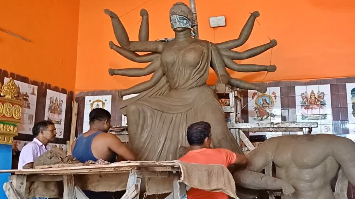 Durga puja preparations