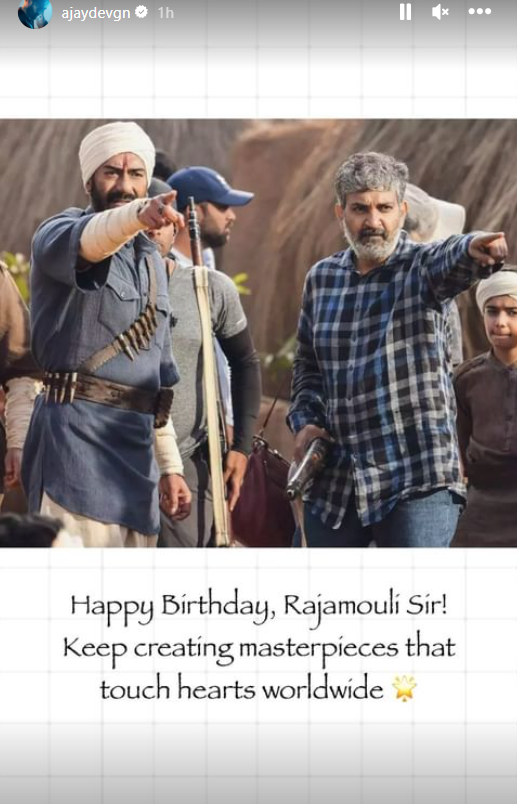 'Truly adore my moments with you', Ram Charan  and Jr NTR wish birthday to SS Rajamouli, shares unseen pic from RRR set