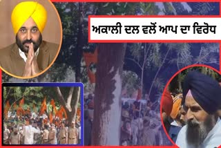 Akali Dal Protest On SYL