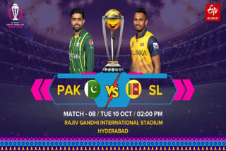 World Cup 2023 PAK vs SL 8th Match LIVE