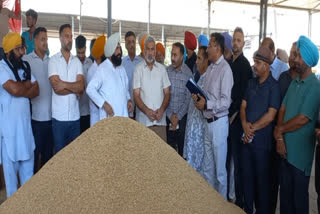 Minister Lal Chand Kataru Chak reviewed the procurement arrangements for paddy in hoshiarpur