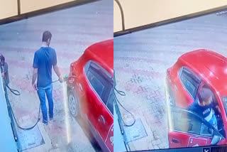 man filled petrol in car without payment
