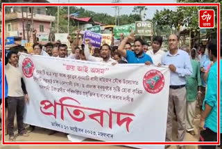 Protests demanding elimination of artificial floods