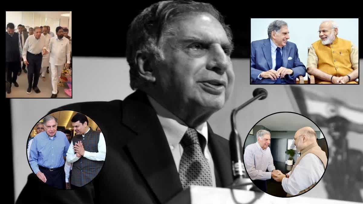 industrialist ratan tata passed away, political leaders pays tribute to ratan tata, PM Modi Eknath Shinde Amit Shah Rahul Gandhi