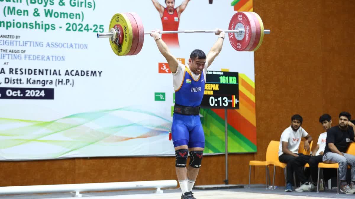 WEIGHTLIFTER DEEPAK LATHER WON GOLD